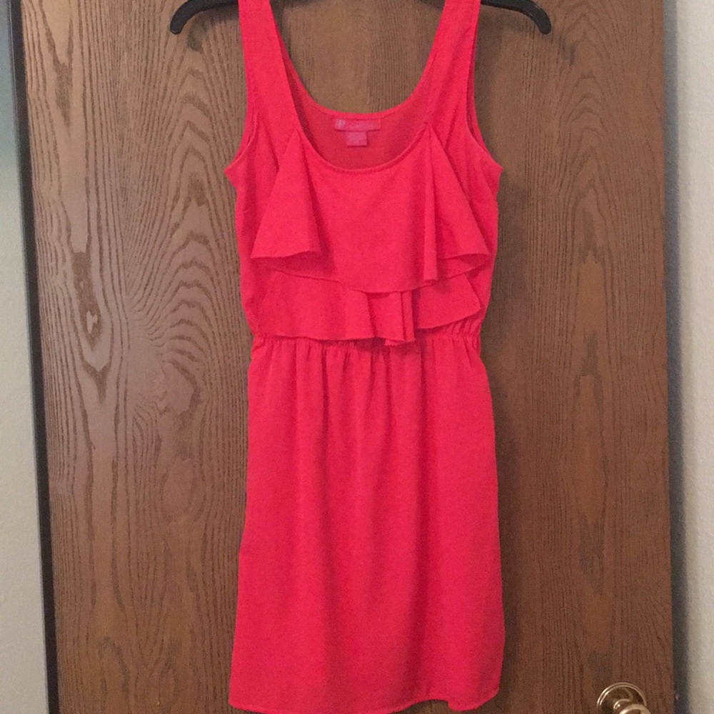 Ultra Pink Ruffle Dress - Picture 2 of 4